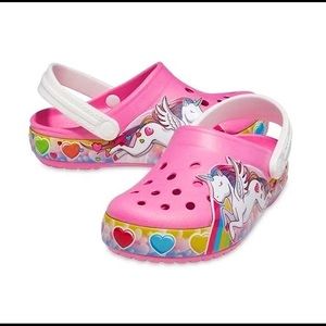 Kids light-up Crocs Fun Lab Unicorn